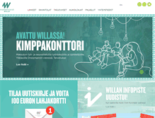 Tablet Screenshot of kauppakeskuswilla.fi